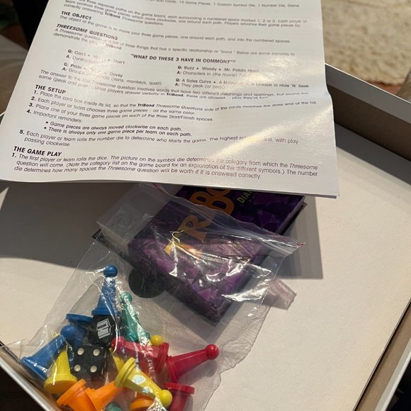 Vintage 1998 TriBond Diamond Edition Board Party Game - Picture 3 of 3